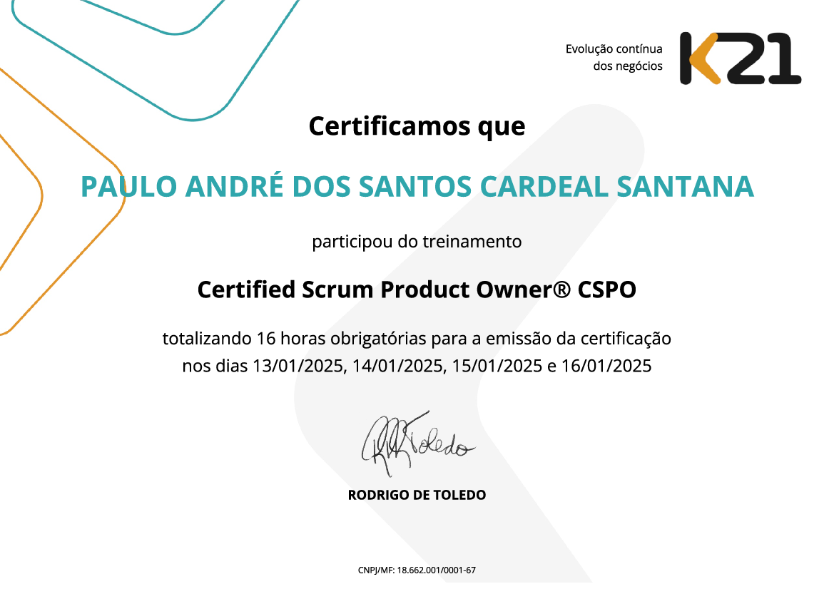 Certificado K21